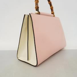 Gucci-Gucci Handbag Bamboo Nimfair 459076-Pink