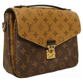 Louis Vuitton-Louis Vuitton Monogram Reverse Pochette Metis Shoulder Bag-Brown