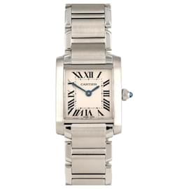 Cartier-Cartier Tank Francaise SM W51008Q3 Stainless Steel Wristwatch-Other