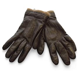 Autre Marque-Gloves-Brown