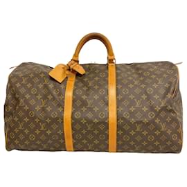 Louis Vuitton-Bolsa Boston Keepall 60 Monograma Louis Vuitton-Marrom