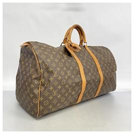 Louis Vuitton-Bolsa Boston Keepall 60 Monograma Louis Vuitton-Marrom
