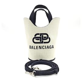 Balenciaga-Balenciaga Wave Tote & Shoulder Bagxs -Black