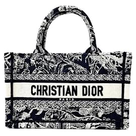 Dior-Christian Dior Book Tote Mini Strap Bag S5573 -Blue