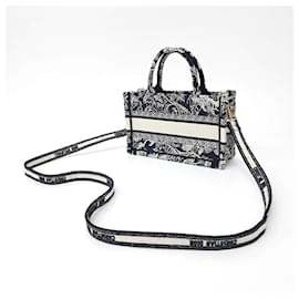 Dior-Christian Dior Book Tote Mini Strap Bag S5573 -Blue