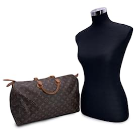 Louis Vuitton-Louis Vuitton Vintage Cloth Handbag Speedy-Brown