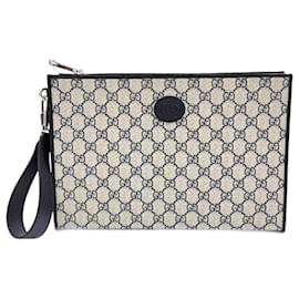 Gucci-Clutch entrelaçado Gucci-Azul