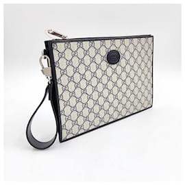 Gucci-Clutch entrelaçado Gucci-Azul