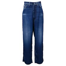 Balenciaga-Jeans Trompe L'oeil Masculino Balenciaga em Azul 100% Viscose-Azul,Azul claro