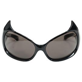 Balenciaga Gotham Cat Sunglasses In Black Acetate Black