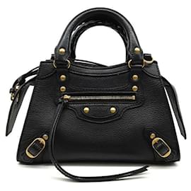 Balenciaga-Balenciaga Neo Classic Mini Top Handle Bag -Black