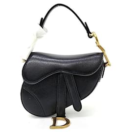 Dior-Christian Dior Micro Saddle Bag -Black