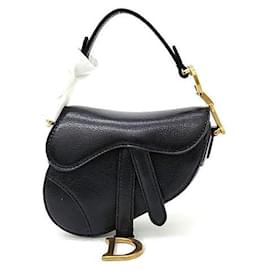 Dior-Christian Dior Micro Saddle Bag -Black