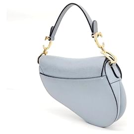 Dior-Christian Dior Mini Saddle Bag -Blue