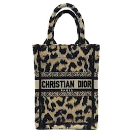 Dior-Christian Dior Book Tote Phone Crossbody Bag -Black
