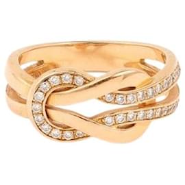 Fred-Chance infinie Ring in 18K Rose Gold-Golden,Metallic