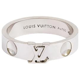 Louis Vuitton-Empreinte Ring in 18K White Gold-Silvery,Metallic