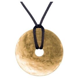 Dinh Van Pi-Halskette von 55 cm in Gold Metallisch