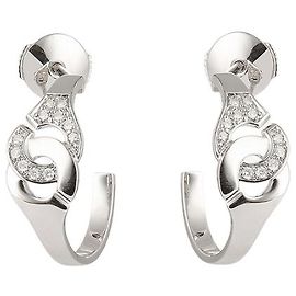 Dinh Van Orecchini Menottes Creoles R7 in oro bianco 18K Argento Metallico