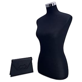 Yves Saint Laurent-Yves Saint Laurent Vintage Leather Clutch Bag-Black