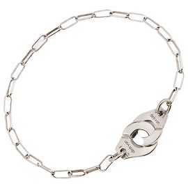 Dinh Van Pulsera Menottes R10 en oro blanco de 18K Plata Metálico