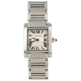 Cartier-Cartier Tank Francaise SM W51008Q3 Stainless Steel Wristwatch-Other