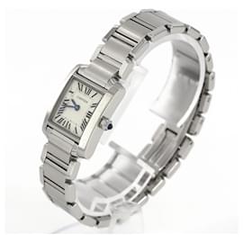 Cartier-Cartier Tank Francaise SM W51008Q3 Stainless Steel Wristwatch-Other