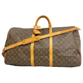 Louis Vuitton-Louis Vuitton Boston Bag Monogram Keepall Bandouliere 60-Brown