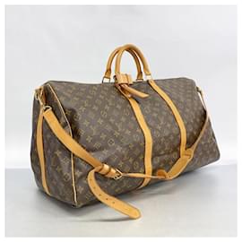 Louis Vuitton-Louis Vuitton Boston Bag Monogram Keepall Bandouliere 60-Brown