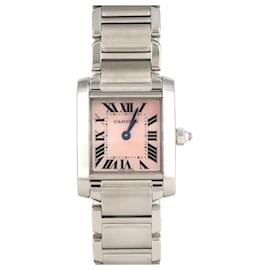 Cartier-Cartier Tank Francaise SM W51028Q3 Stainless Steel Wristwatch-Other