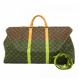 Louis Vuitton-Louis Vuitton Boston Bag Monogram Keepall Bandouliere 60-Brown