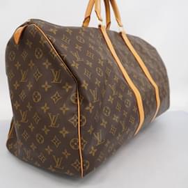 Louis Vuitton-Louis Vuitton Monogram Keepall 55 Boston Bag-Brown
