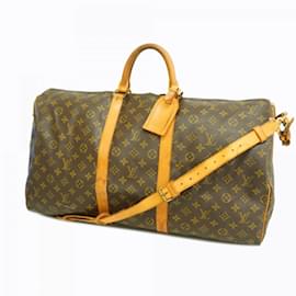 Louis Vuitton-Louis Vuitton Boston Bag Monogram Keepall Bandouliere 55-Brown