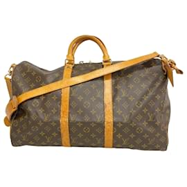 Louis Vuitton-Louis Vuitton Monogram Keepall Bandouliere 50-Brown