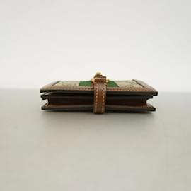 Gucci-Gucci Wallet GG Supreme Sherry Line Jackie 645536-Brown