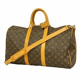 Louis Vuitton-Louis Vuitton Monogram Keepall Bandouliere 45-Brown