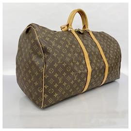 Louis Vuitton-Bolsa Boston Monogram Keepall 60 Louis Vuitton-Marrom