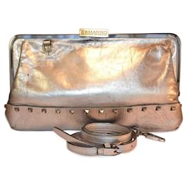 Ermanno Scervino Silver Leather Handbag Silvery
