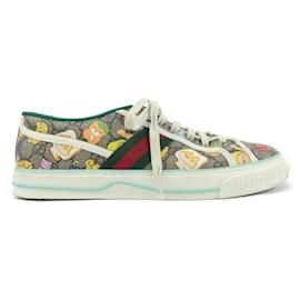 Gucci-Gucci Beige and Green Sneakers-Beige,Green