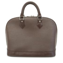 Louis Vuitton-Bolsa Epi Alma Louis Vuitton em mocha-Marrom
