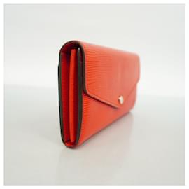 Louis Vuitton-Louis Vuitton Long Wallet Epi Portefeuille Sarah M60723-Red