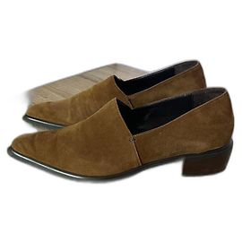 Mocassins Max Mara Marron Camel Daim Marron Camel