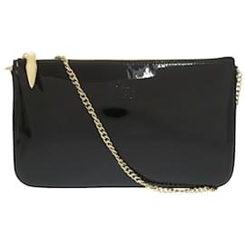 Christian Louboutin-Christian Louboutin Black Patent Leather Shoulder Bag-Black