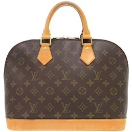 Louis Vuitton-Louis Vuitton Alma Monogram Handbag-Brown,Monogram