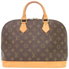 Louis Vuitton-Louis Vuitton Alma Monogram Handbag-Brown,Monogram