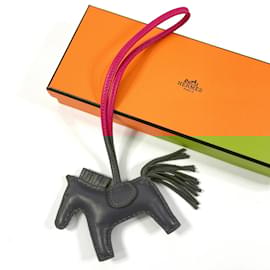 Hermès-Hermes Rodeo PM Charm in Pink-Pink