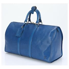 Louis Vuitton-Louis Vuitton Epi Keepall 45 Boston Bag-Blue