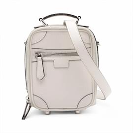Fendi-Fendi Leather Shoulder Bag-White