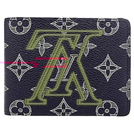 Louis Vuitton-Louis Vuitton Navy Bi-Fold Wallet-Navy blue
