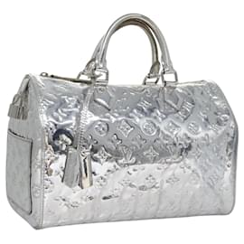Louis Vuitton-LOUIS VUITTON Monogram Miroir Speedy 30 Hand Bag Argent M95786 LV Auth EC340-Silvery,Monogram